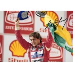 Ayrton Senna アイルトン・セナ 直筆サイン入り写真COA付