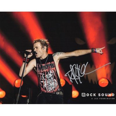 Deryck Whibley デリック・ウィブリー Sum41というバンドです 直筆サイン入り写真認証COA付