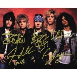 Guns N' Roses ガンズ・アンド・ローゼズ 直筆サイン入り写真認証COA付