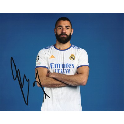 Karim Benzema カリム・ベンゼマ 直筆サイン入り写真認証COA付