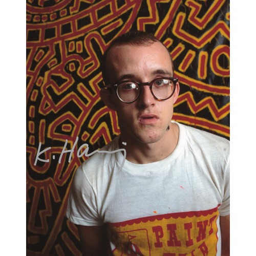 Keith Haring キース・ヘリング 直筆サイン入り写真認証COA付