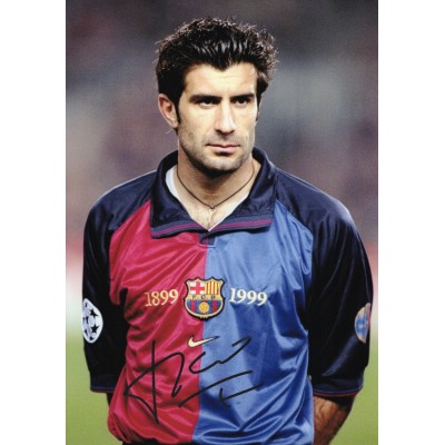 Luís Figo ルイス・フィーゴ 直筆サイン入り写真COA付