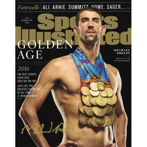 Michael Phelps マイケル・フェルプス 直筆サイン入り写真認証COA付