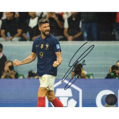 Olivier Giroud オリヴィエ・ジルー 直筆サイン入り写真MONTAGE認証