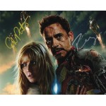 Robert Downey Jr. ロバート・ダウニー・Jr. Gwyneth Paltrow グウィネス・パルトロー 直筆サイン入り写真認証COA付