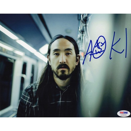 Steve Aoki スティーヴ・アオキ 直筆サイン写真 PSA認証