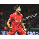 Steven Gerrard スティーヴン・ジェラード フットボール選手 直筆サイン入り写真COA付