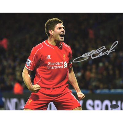 Steven Gerrard スティーヴン・ジェラード フットボール選手 直筆サイン入り写真COA付