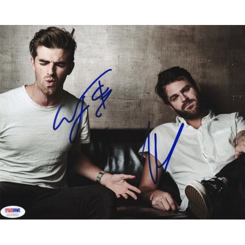 The Chainsmokers ザ・チェインスモーカーズ 直筆サイン写真 PSA認証