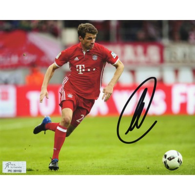 Thomas muller トーマス・ミュラー 直筆サイン入り写真認証COA付