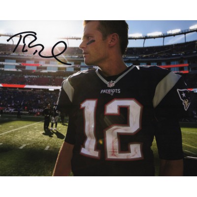 Tom Brady トム・ブレイディフットボールの選手 直筆サイン入り写真認証COA付