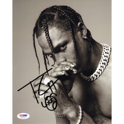 Travis Scott トラヴィス・スコット直筆サイン写真PSA認証